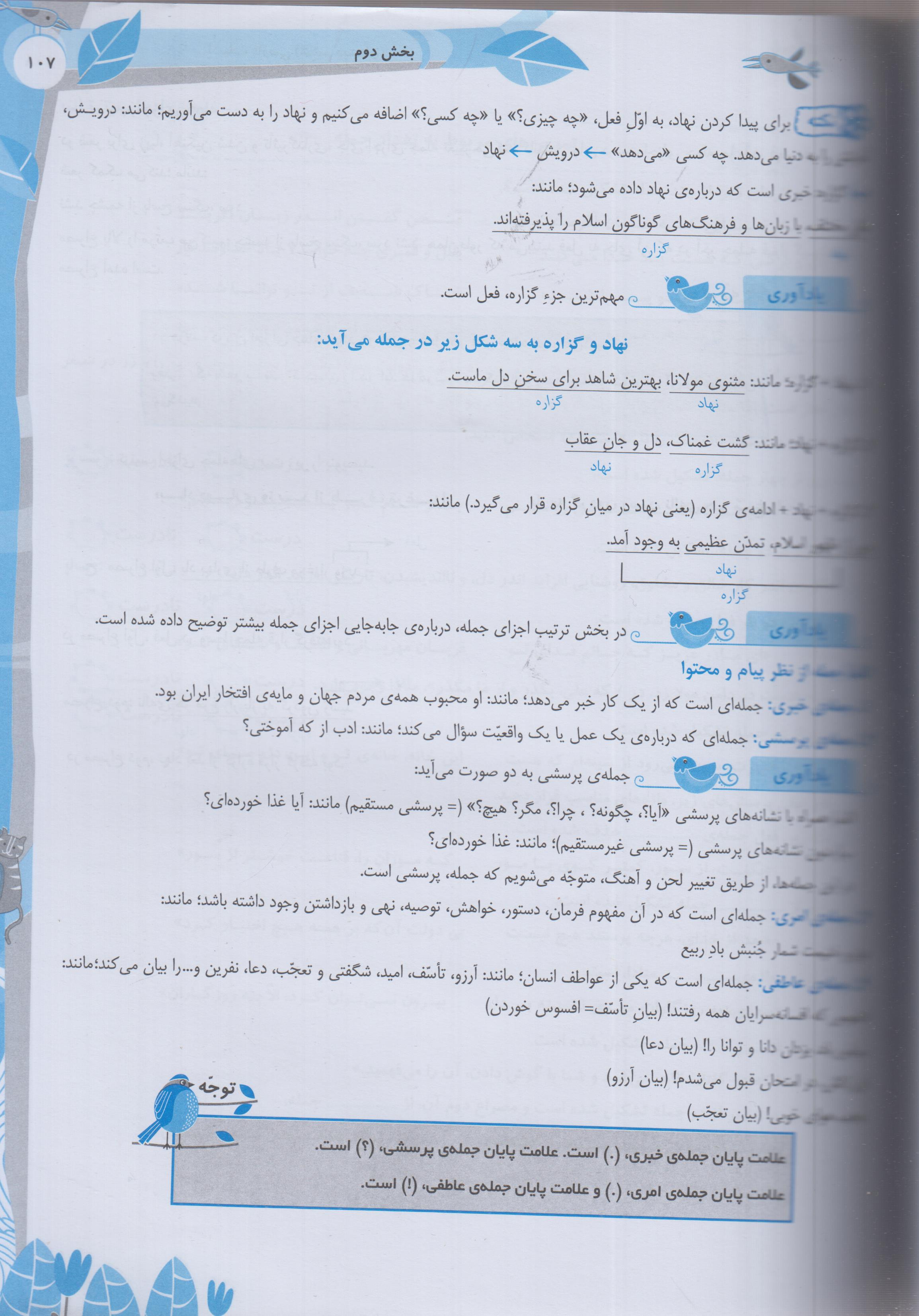 فارسی ششم دبستان همراه با آزمون های هوش کلامی تیزهوشان با پاسخ تشریحی